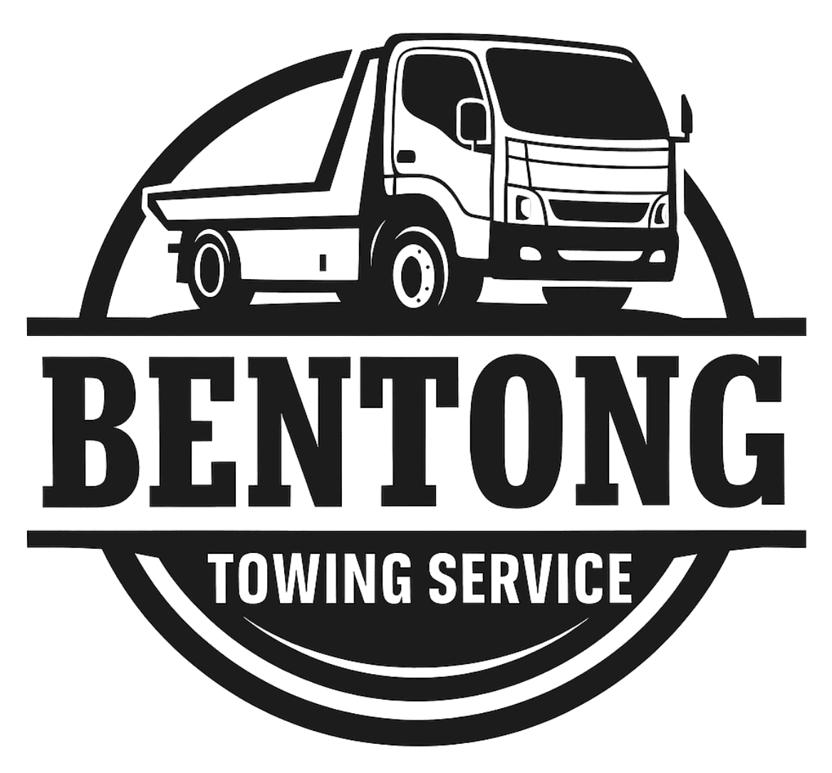 logo image of Bentong Towing Service with tow truck on top of the text