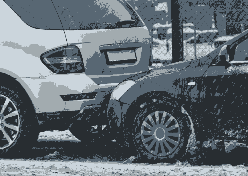 vector image of car accident for insurance claim assistance